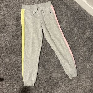 Champion pink and green sweatpants